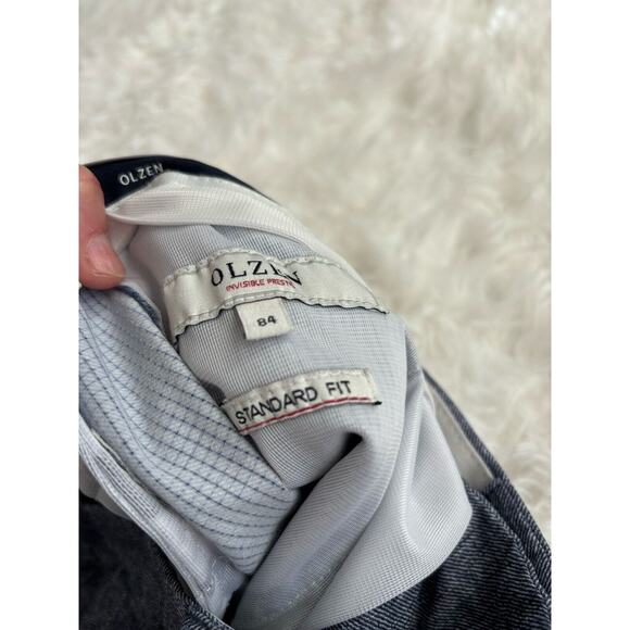 Olzen Standard Fit “ Invisible Prestige” Men’s Sz. 84 Blue Pants. Exc. Pair - Picture 9 of 14